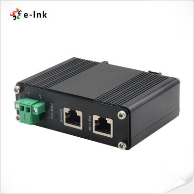 Przemysłowy rozdzielacz PoE++ 19VDC 802.3bt Gigabit 100m IP40 DIN Rail