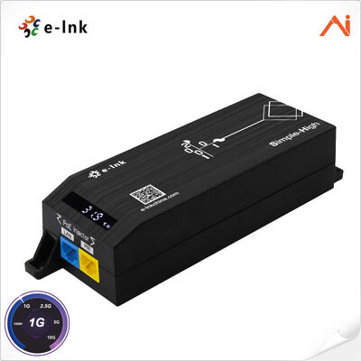 quality AI Smart 1-Port Gigabit PoE++ 90W LED Display Industrial Wall-Mount PoE Injector factory